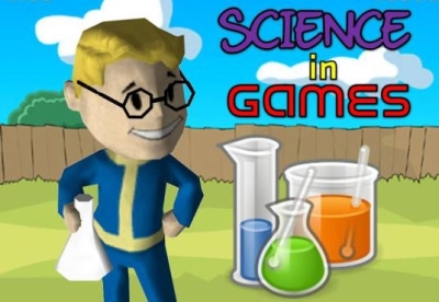 Infographic showing science in games