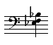 a three-note chord