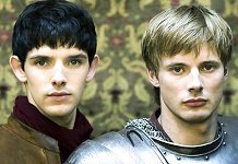 [modern TV Merlin and Arthur]