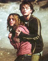 [Harry and Hermione in danger]