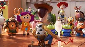[Woody introduces Forky to the other toys]