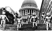 [iconic shot of Cybermen in London, from "The Invasion"]