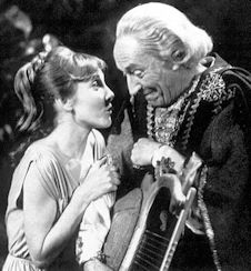 [Maureen O'Brien as Vicki, with the Doctor in 'The Romans']